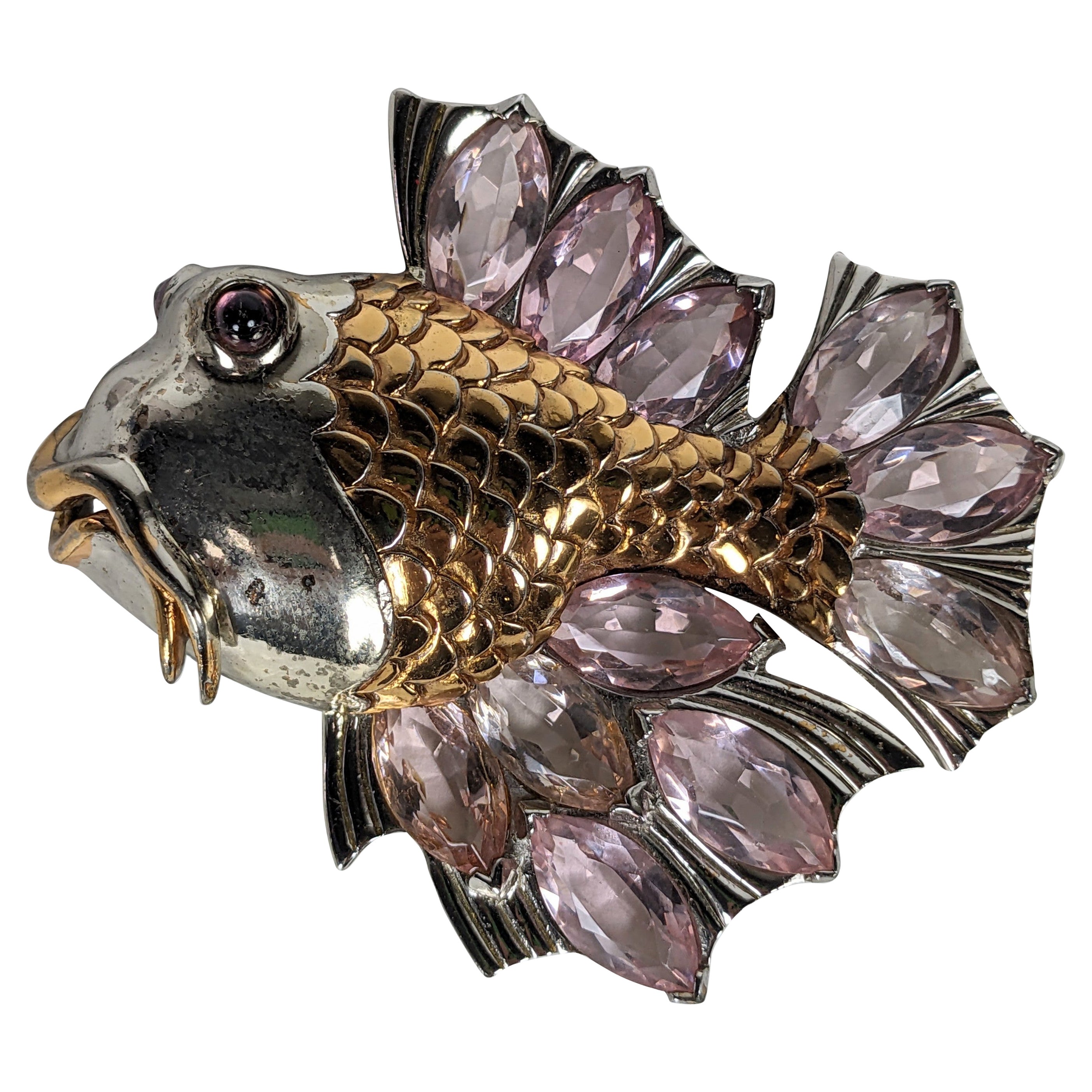 Important Marcel Boucher Retro Carp Brooch