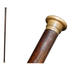 IMPORTANT MARY ROSE SHiPWRECK 1840 RELIC OAK & GUNMETAL WALKING STICK CANE