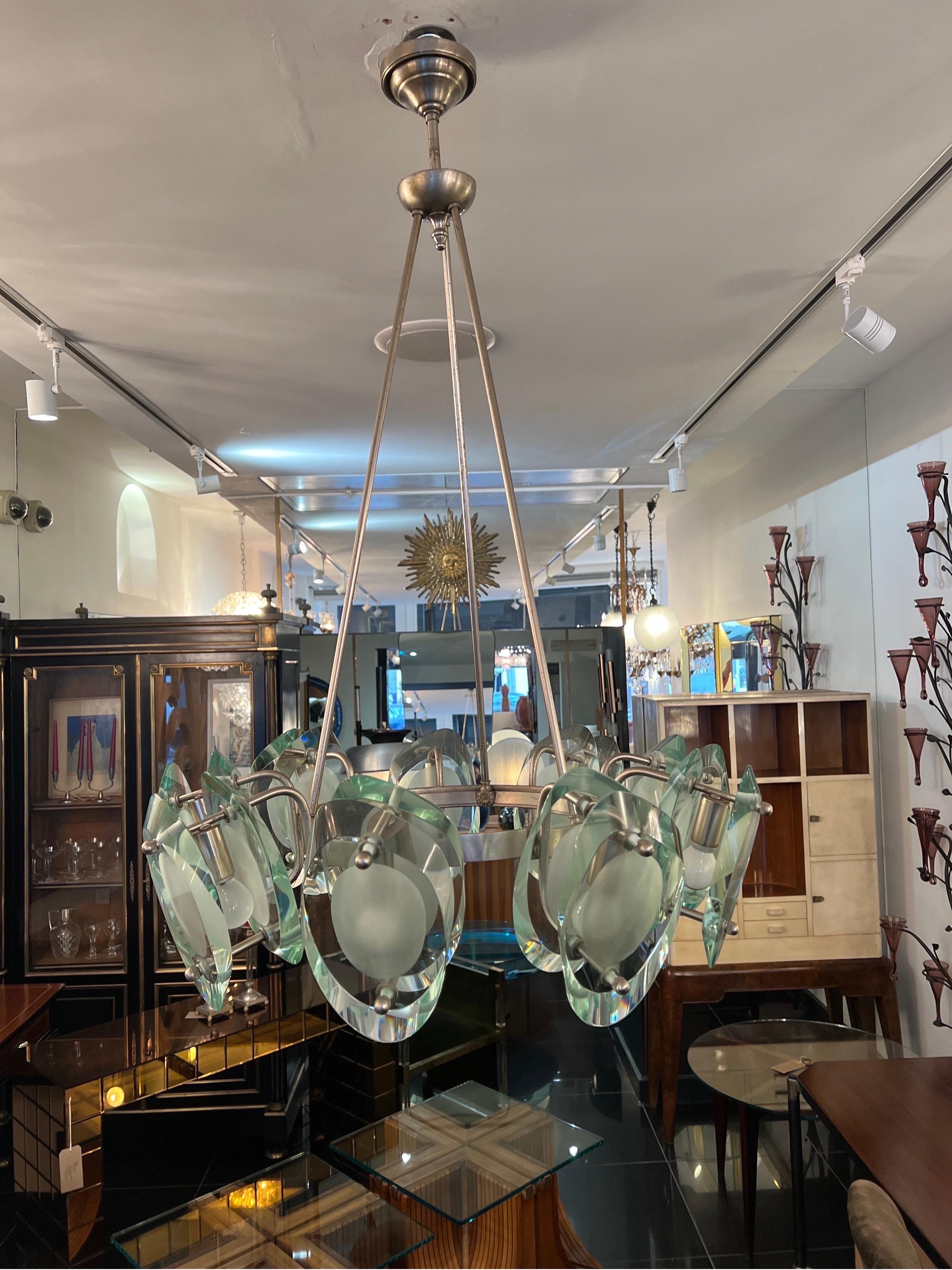 Important Max Ingrand Ceiling Light Model 2088 5