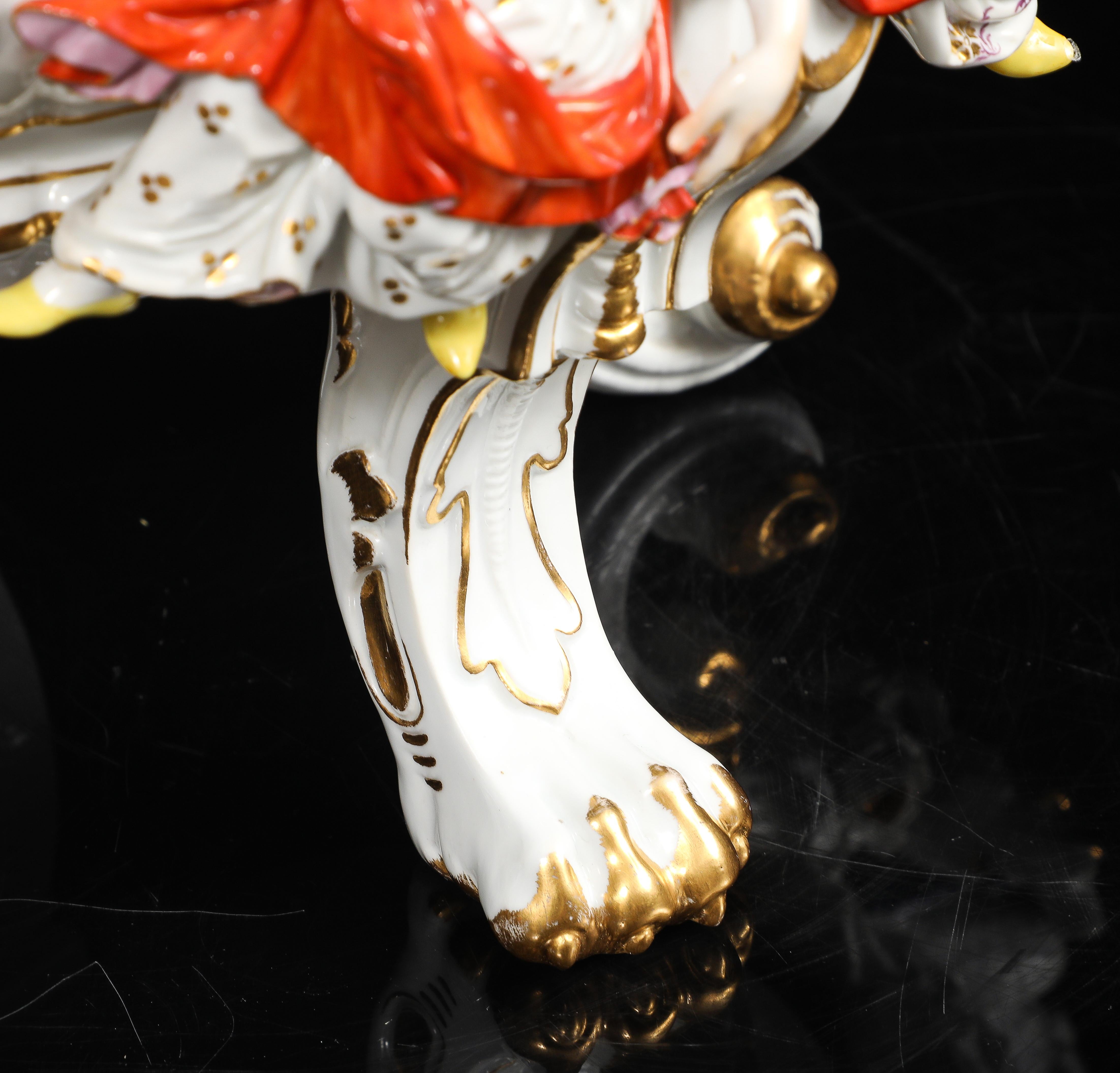 Important centre de table Meissen Chinoiserie avec têtes de coq, par J.J. Kändler en vente 8