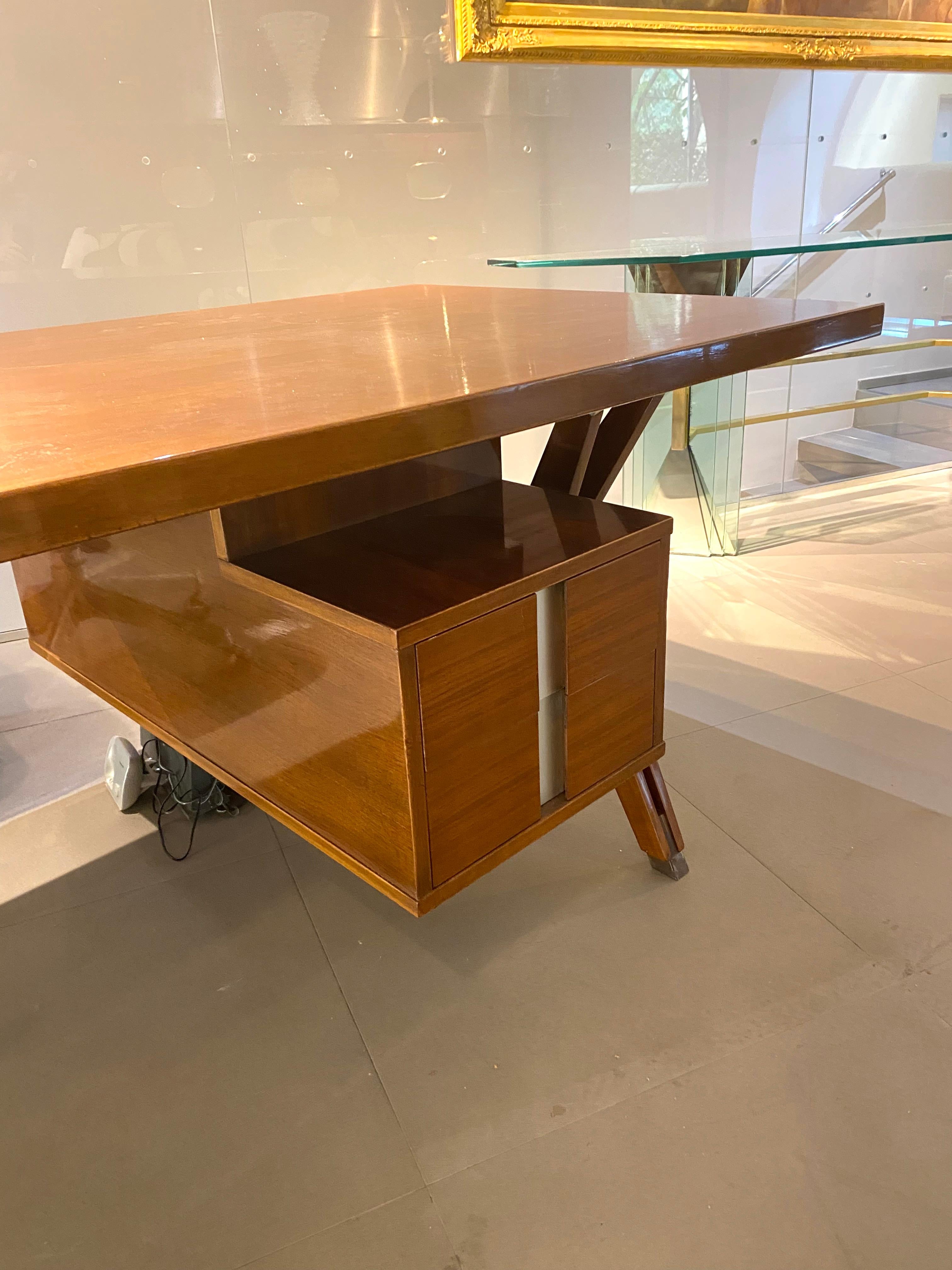 20th Century Important Mid Century Executive Desk by Ico Parisi for MIM 1958 For Sale