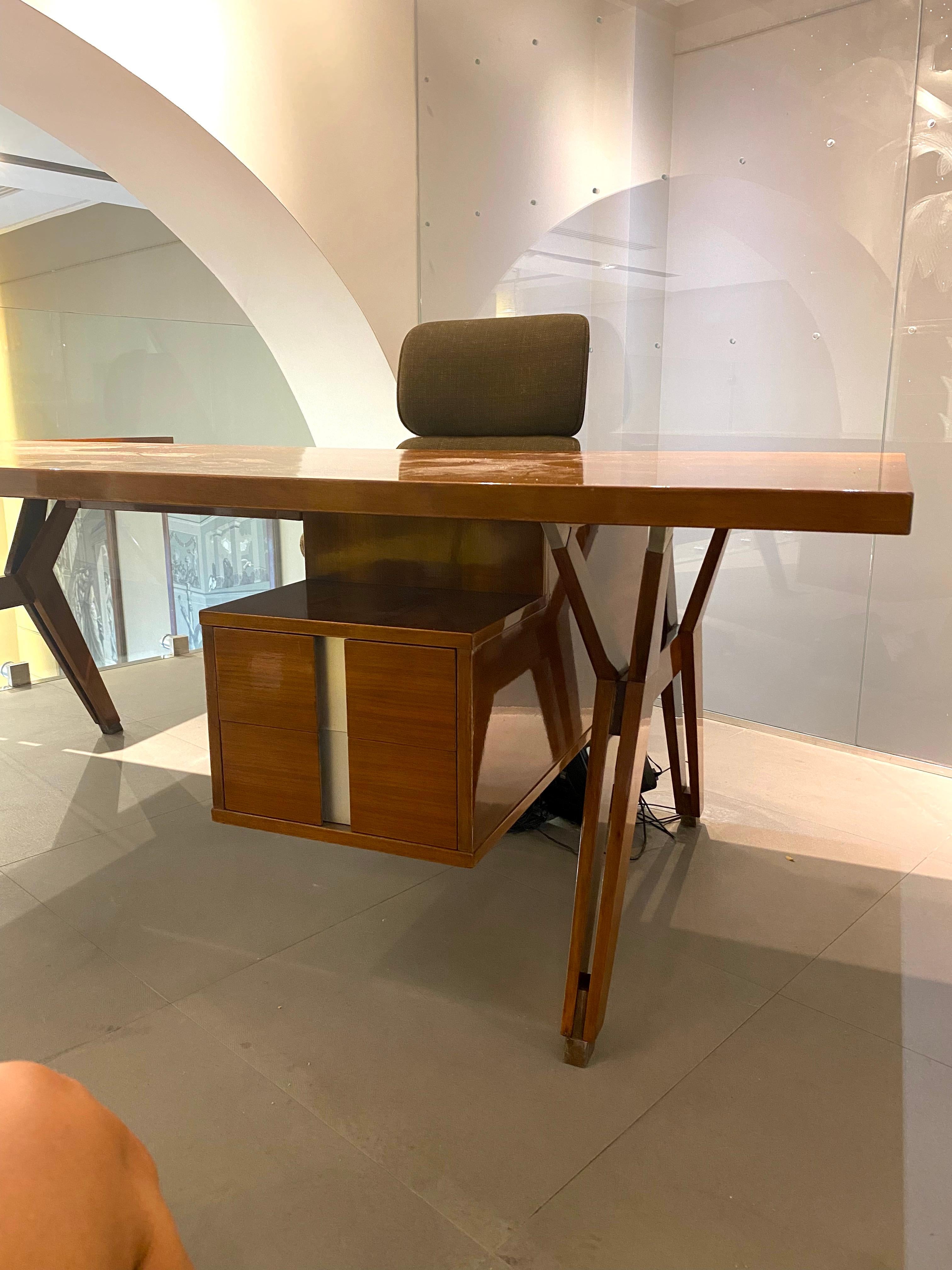 Important Mid Century Executive Desk by Ico Parisi for MIM 1958 For Sale 1