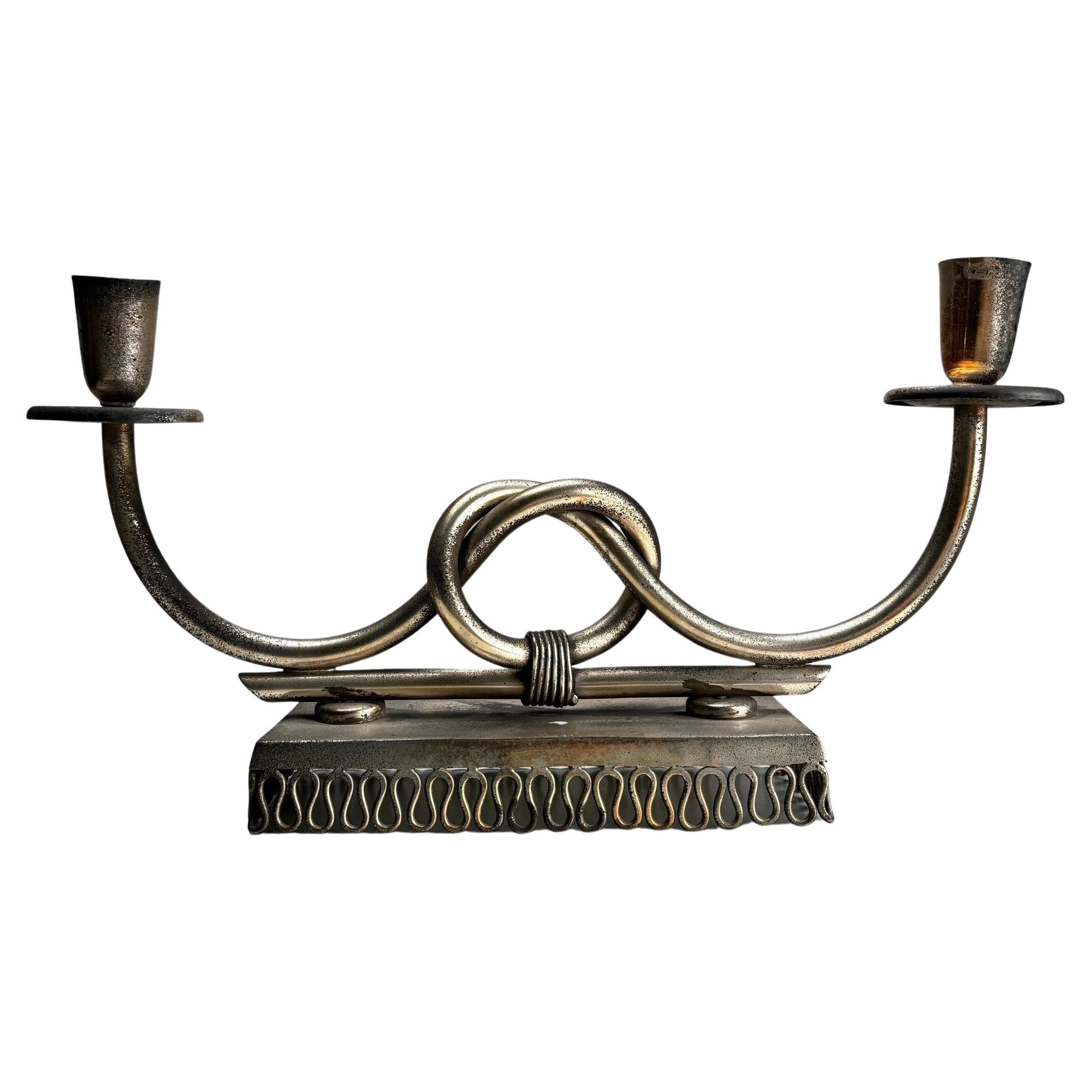 Important chandelier en métal du milieu du siècle, style Gio Ponti, Italie, années 1950