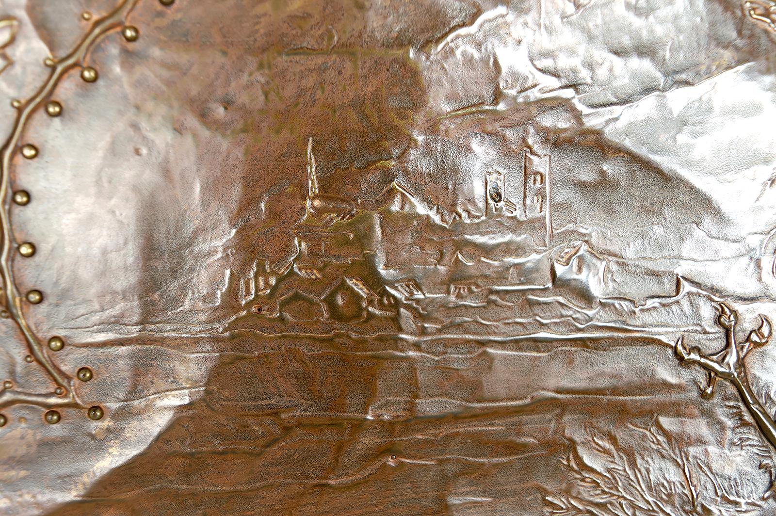 Important miroir dans  par Emile André, d'après Job Art, 1916 en vente 3
