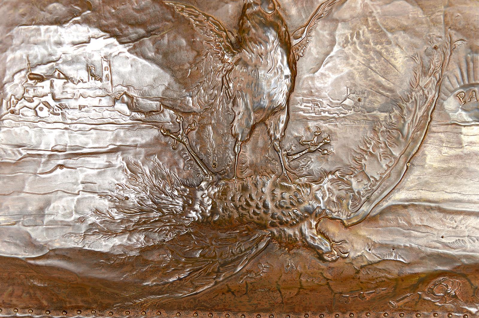 Important miroir dans  par Emile André, d'après Job Art, 1916 en vente 1