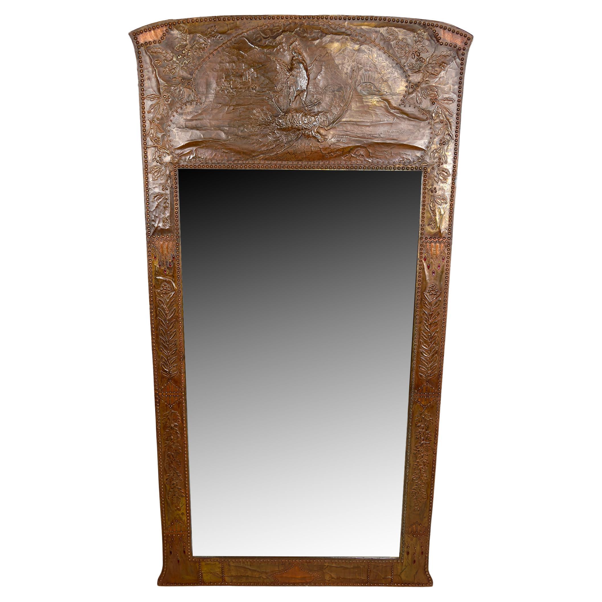 Important miroir dans  par Emile André, d'après Job Art, 1916 en vente