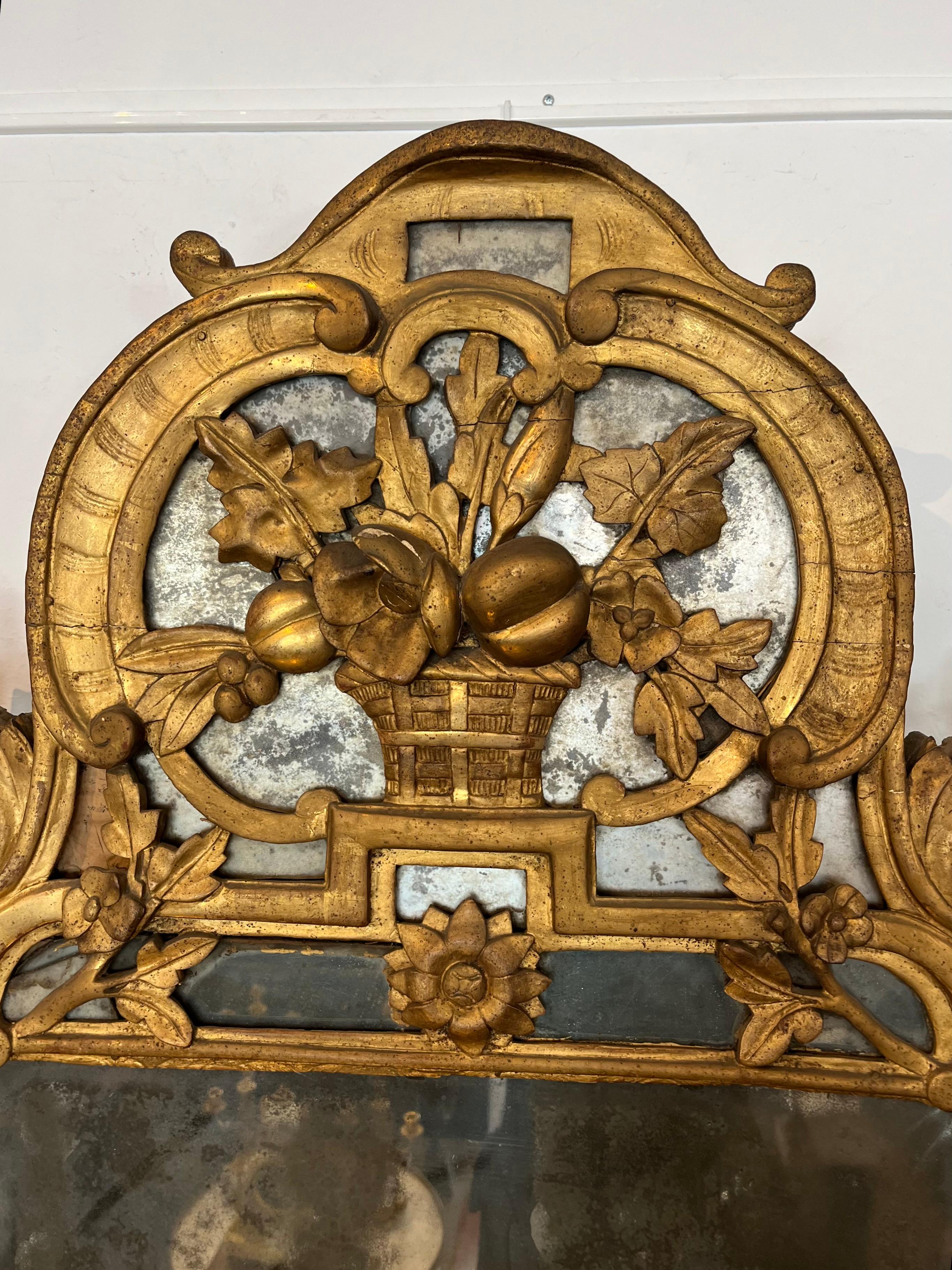 Wichtiger Spiegel - provenzalisch - Frankreich - 18. Jahrhundert (Louis XVI.) im Angebot