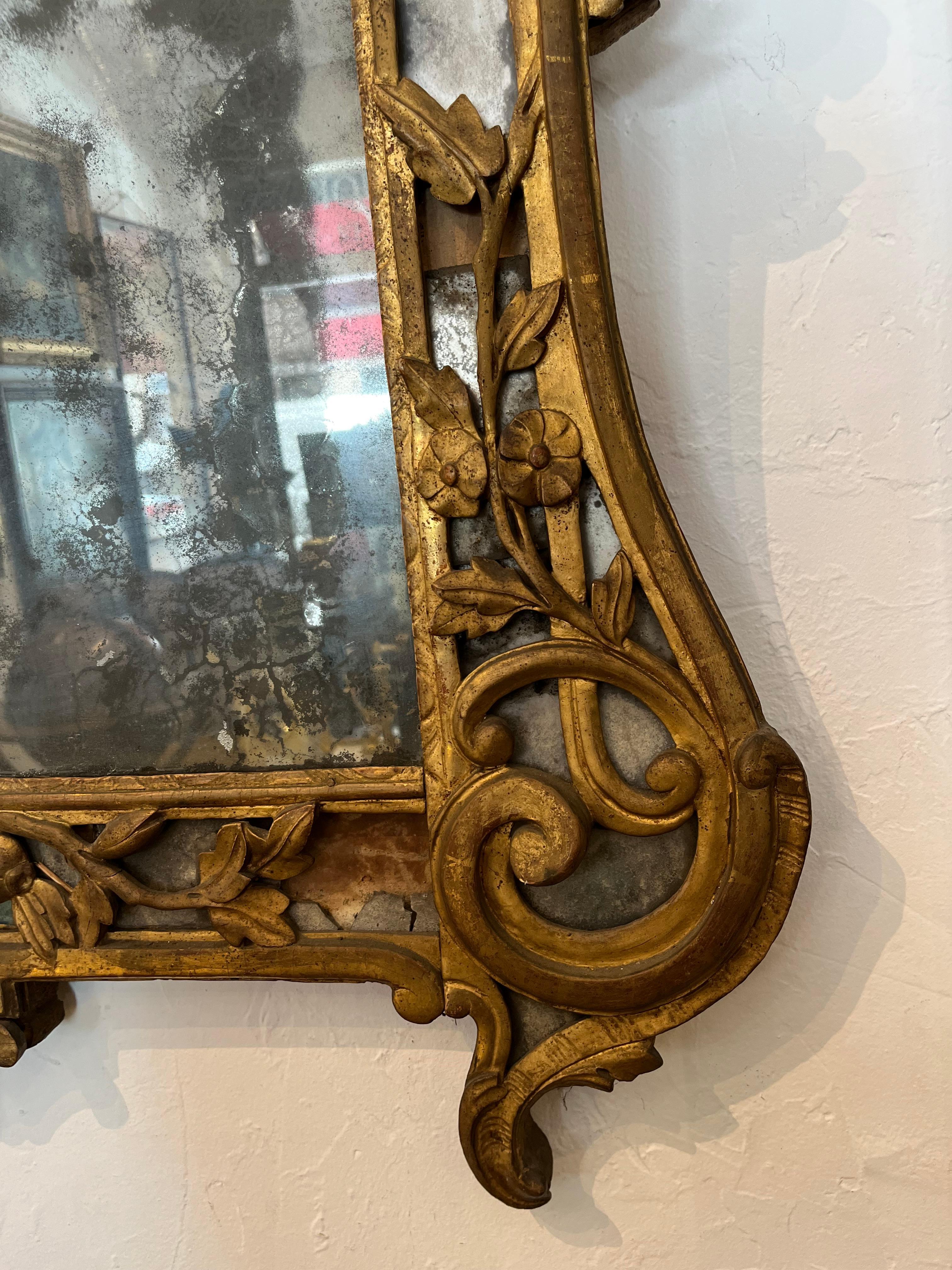 French Important Mirror - Provençal - France - 18th Century For Sale
