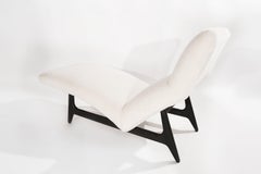 Important Model #1000 Chaise Lounge in Shearling by Harvey Probber, circa 1950s