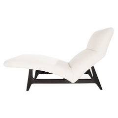Important Model #1000 Chaise Lounge in Shearling by Harvey Probber, circa 1950s