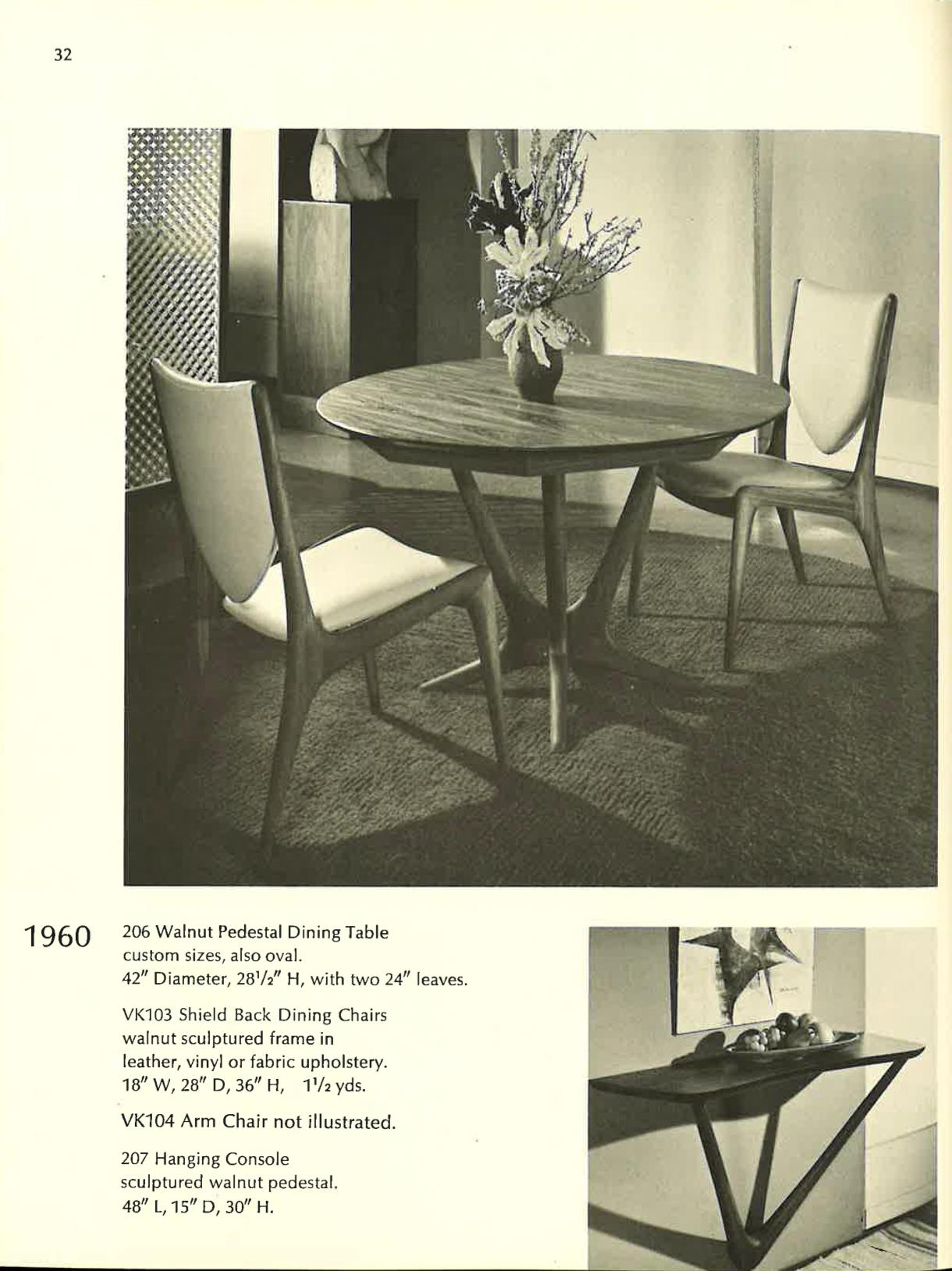 Important Model #2060 Table by Vladimir Kagan for Kagan-Dreyfuss, 1950s, Signed 8