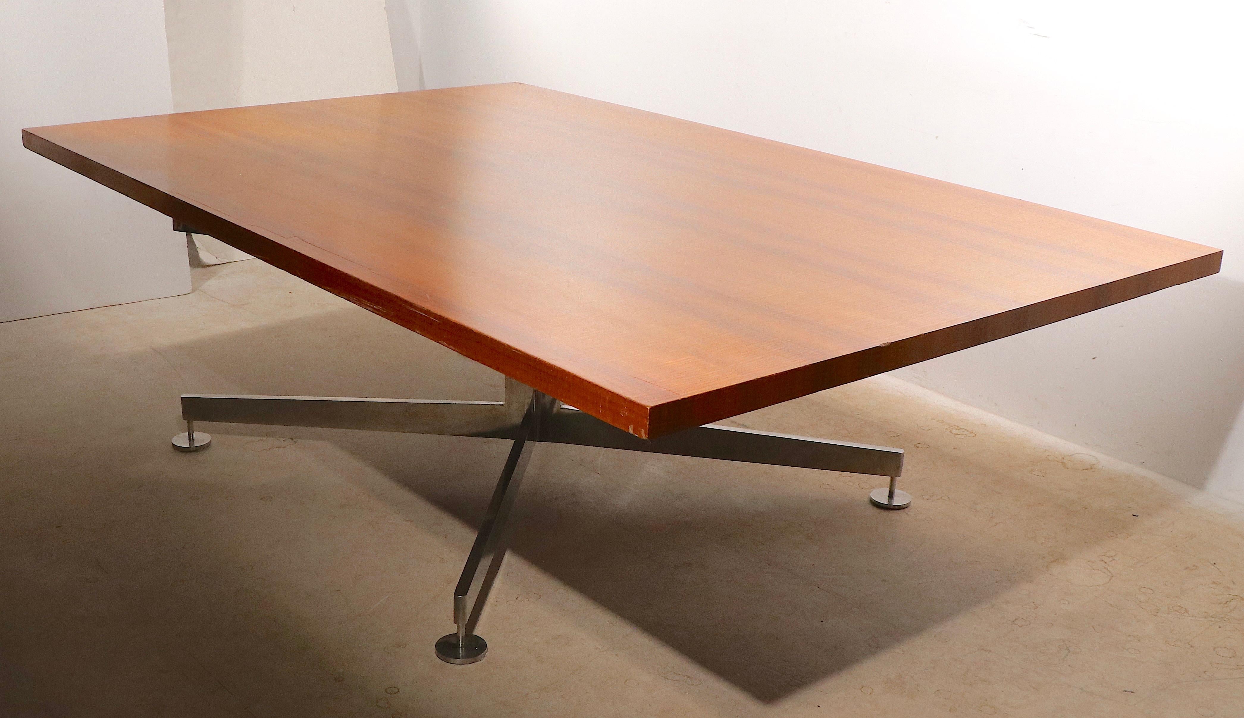   Conference Dining Work Table Designed by Wormley for Dunbar 2 available  In Good Condition For Sale In New York, NY