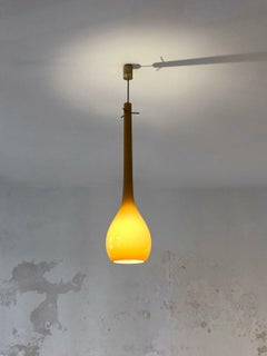 Important MURANO GLASS MID-CENTURY-MODERN CEILING LIGHT FIXTURE, ITALY 1960