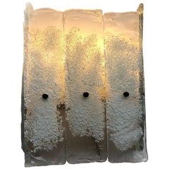  Important Murano Wall Sconces Attributed to Venini, Italy, 1960s