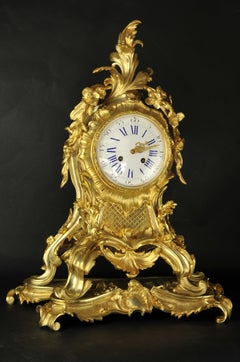 Important Napoleon III Ormolu Cartel Louis XV Rocaille Style