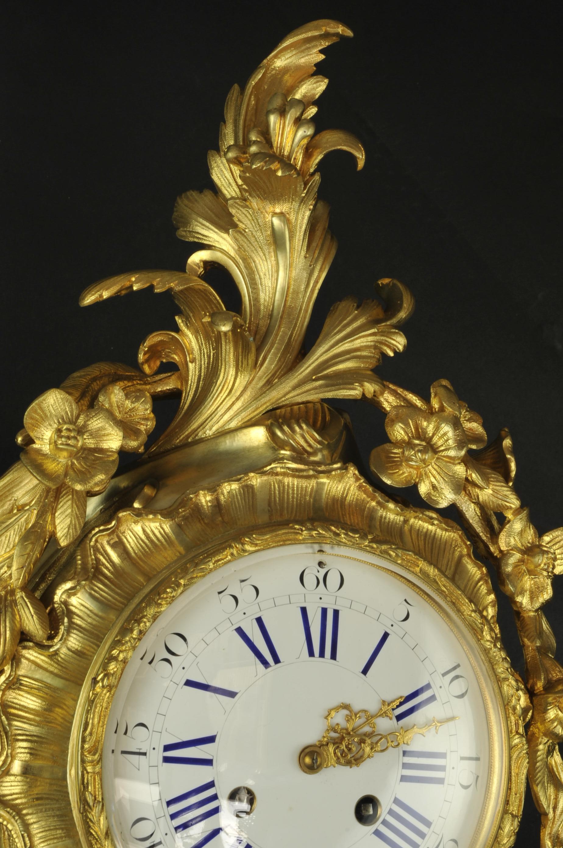 Gilt Important Napoleon III Ormolu Cartel Louis XV Rocaille Style