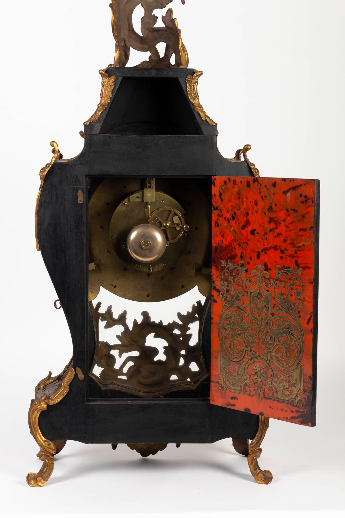 Important Napoleon III Period Cartel, 1870, Dial Signed by Gorini Daleau For Sale 1