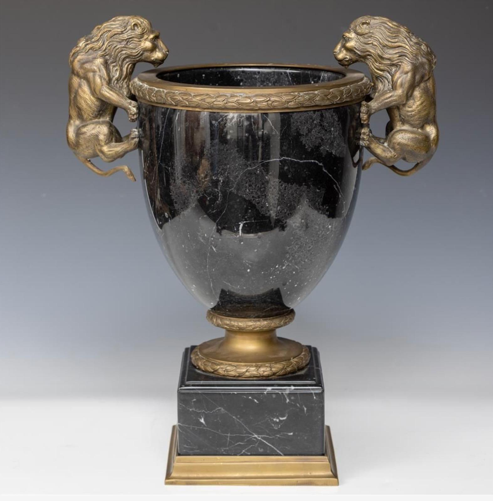 French Important Napoleon III Vase, 19th Century For Sale