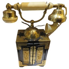 Important New York Estate Antique Vintage Asian Rotary Phone Dresser Drawers