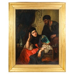 Important Orientalist painting by Camille Potel.