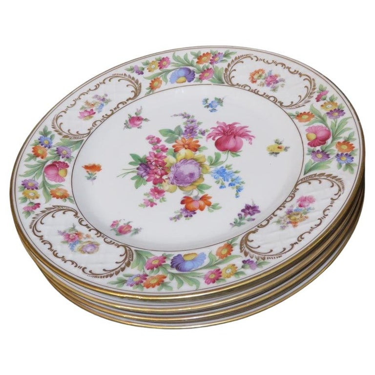 Important Original Set of 4 Beautiful Porcelain Bavaria Schumann 