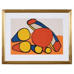 Importante lithographie originale signée ARTIST PROOF Alexander Calder Shapes