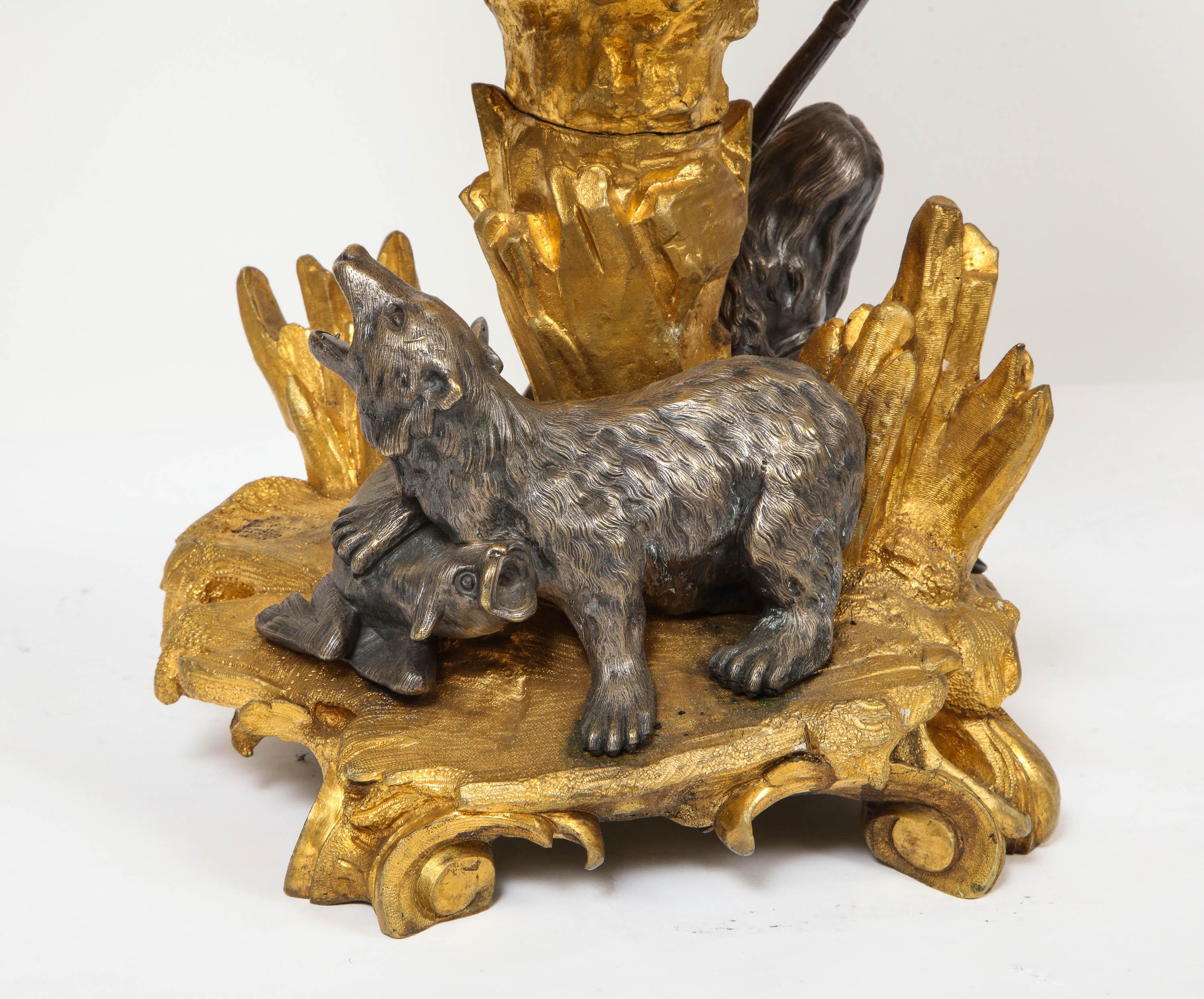 Important Ormolu and Silvered Bronze Figural Wine Cooler, Possibly Russian, 1860 For Sale 2