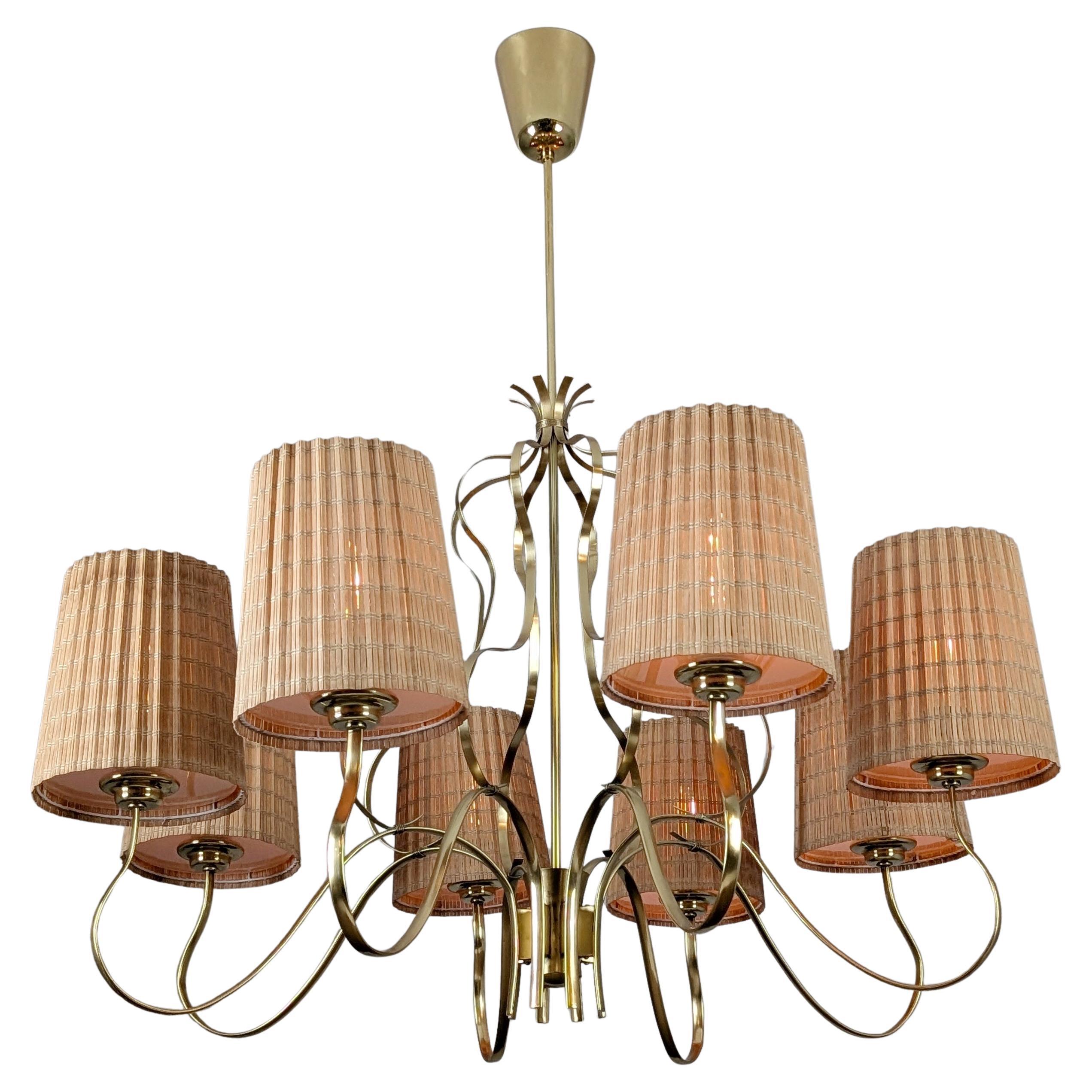 Important Paavo Tynell Chandelier for Kuusihokki Restaurant, Taito 1940s