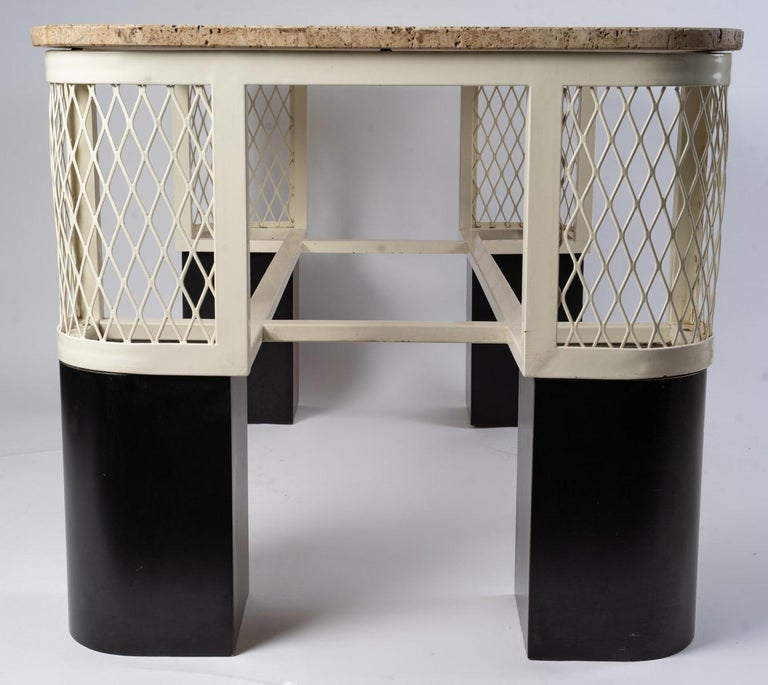 Important Painted Metal Coffee Table For Sale at 1stDibs