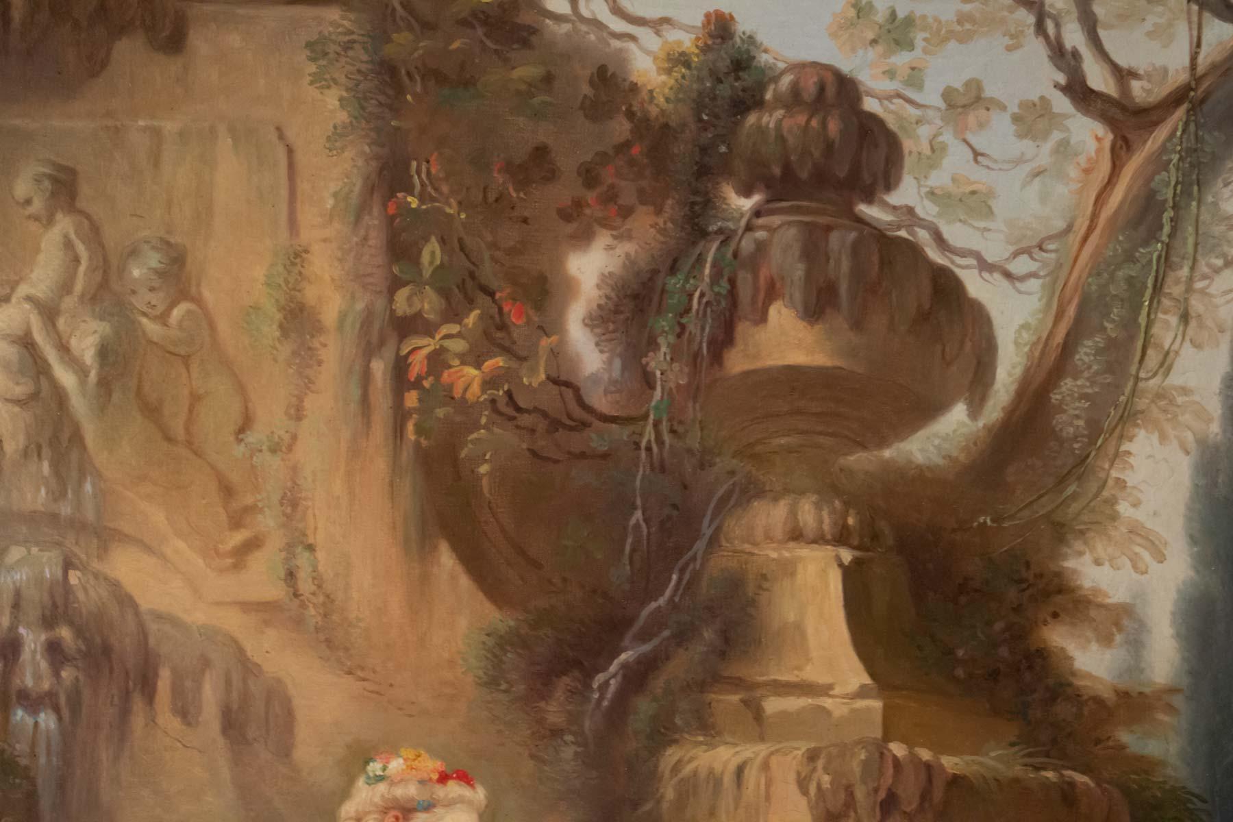 Late 19th Century Important Painting in the Taste of François Boucher, 19th Century