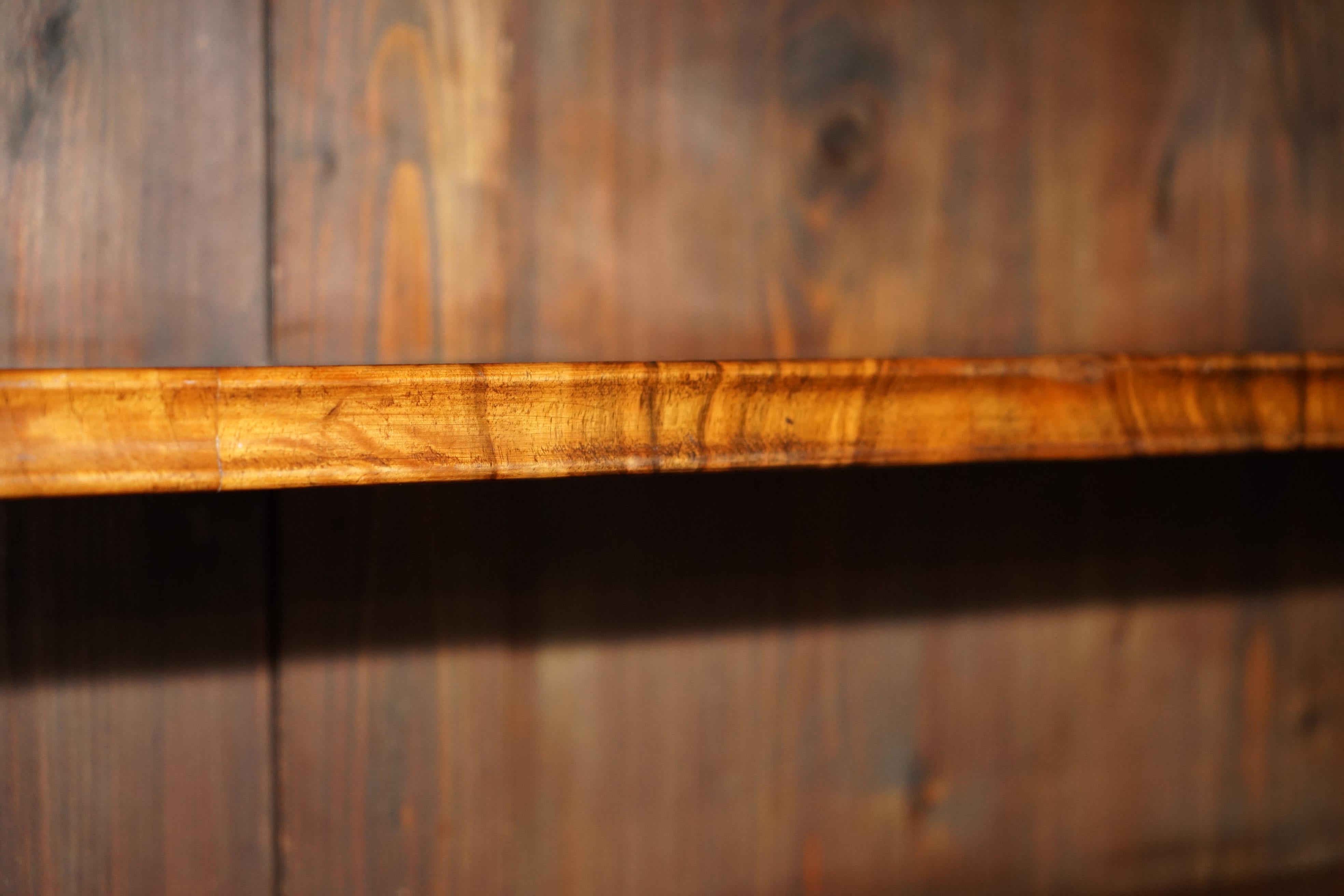 Inizio XIX secolo IMPORTANTE COPPIA DI LIBRERIE IN LEGNO DUREVOLE REGENCY DI 2,1 METRI DI ALTEZZA in vendita