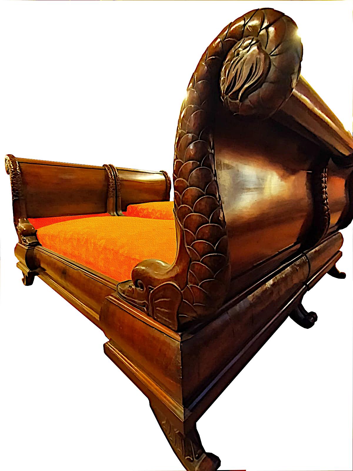 wooden boat bed