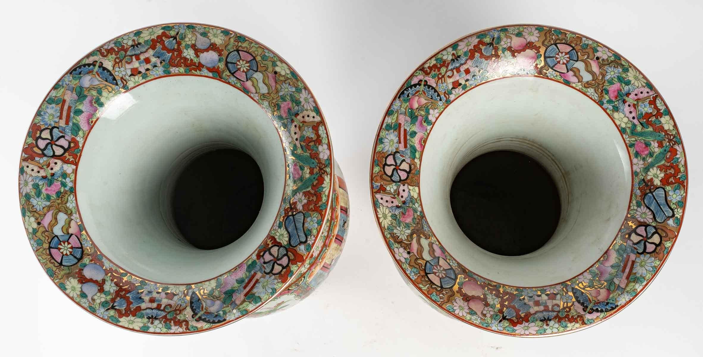 Chinese Important Pair of Canton Vases, China