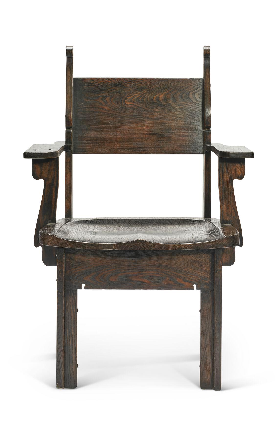 charles rohlfs mahogany chair