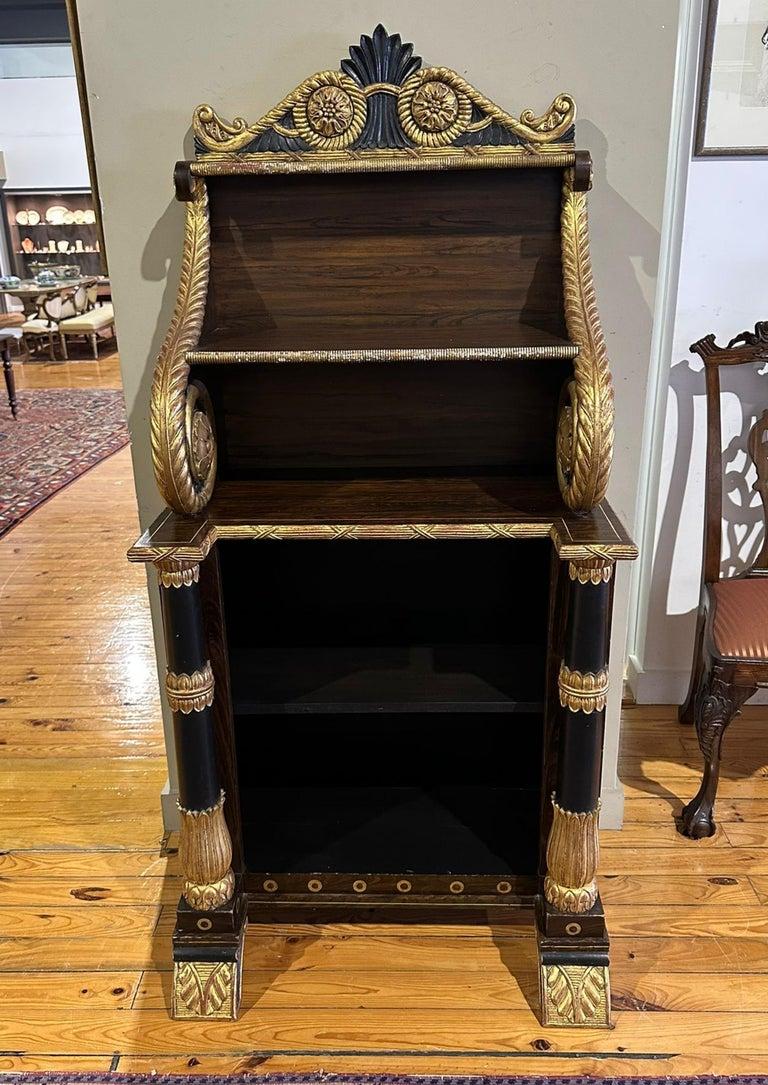 IMPORTANT PAIR OF EMPIRE SHELVES Napoleon III 19th century For Sale 4