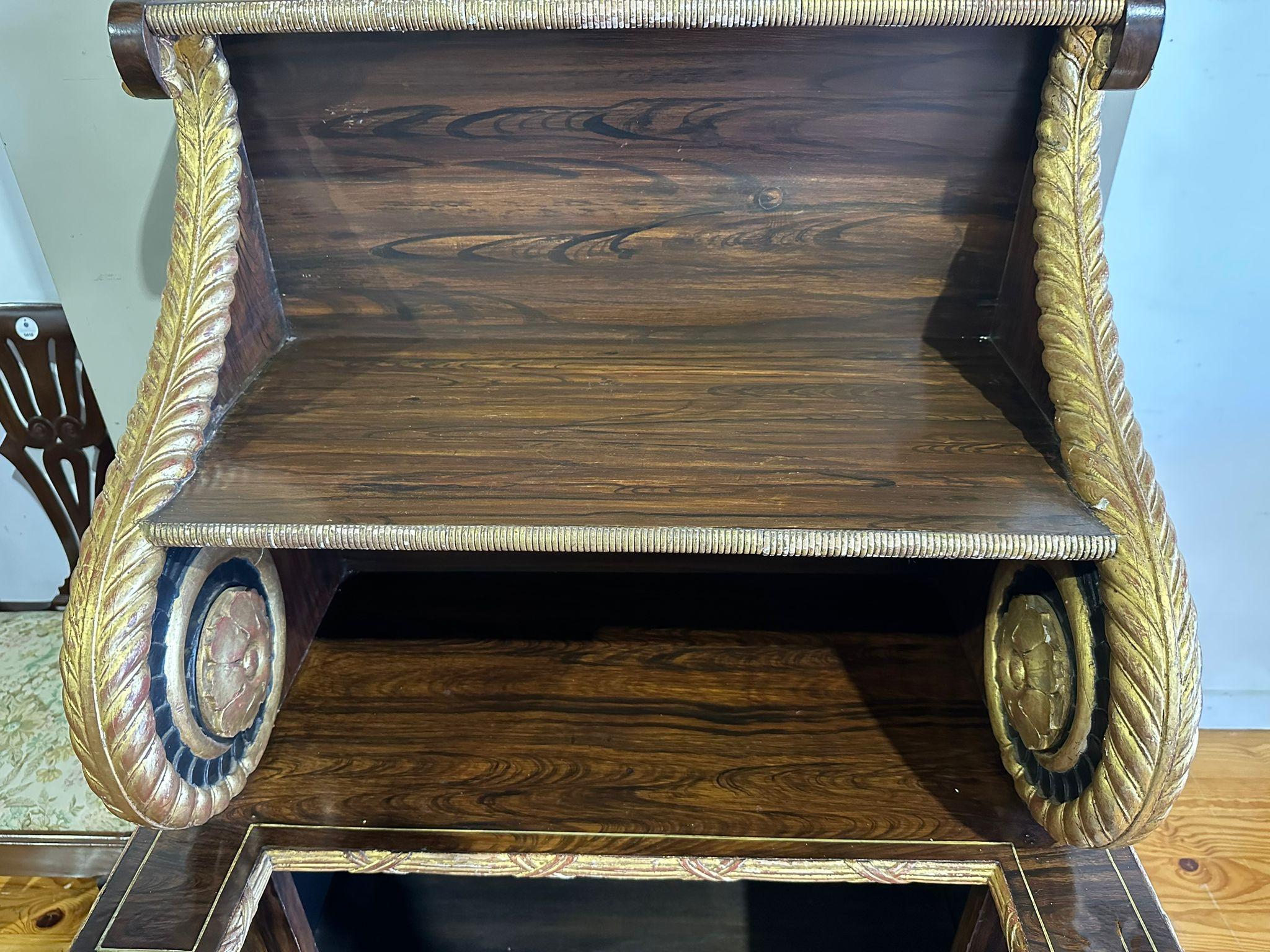 IMPORTANT PAIR OF EMPIRE SHELVES Napoleon III 19th century For Sale 1