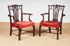 Important Pair of George II Armchairs