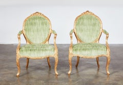 Important Pair of Georgian Gilt Armchairs