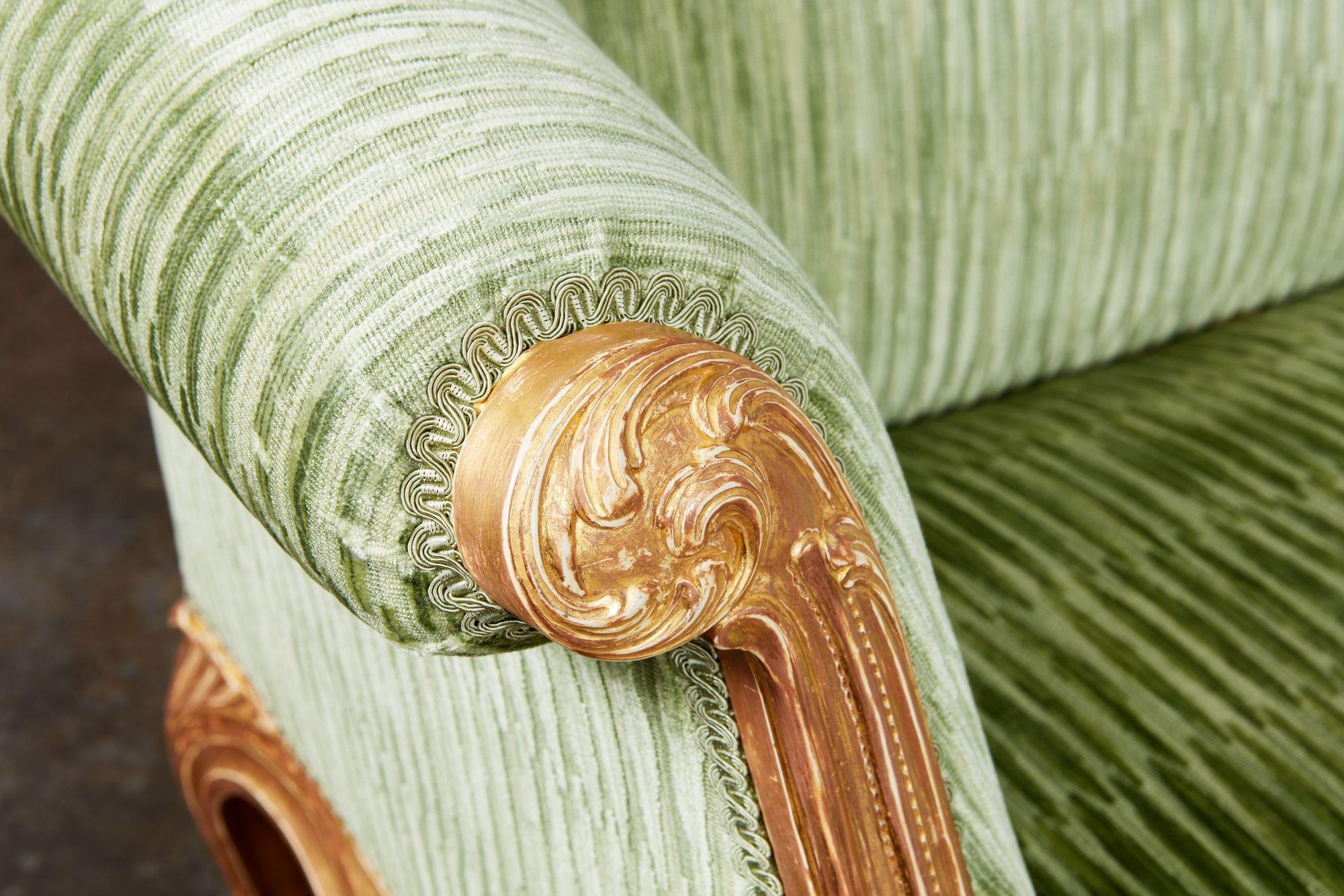Important Pair of Georgian Giltwood Sofas Attributed to John Cobb 6