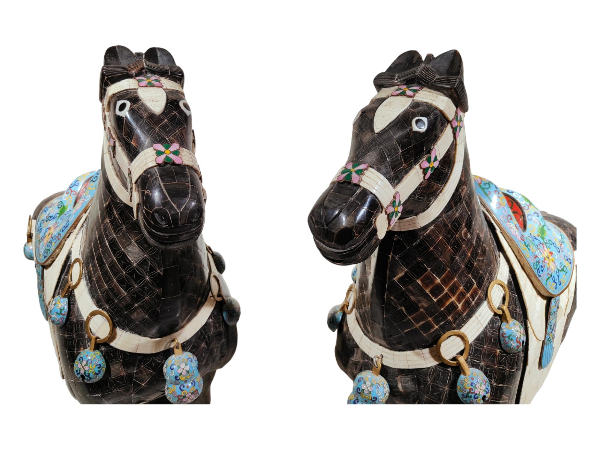 Important Pair of Horses from the Ching Dynasty For Sale 11