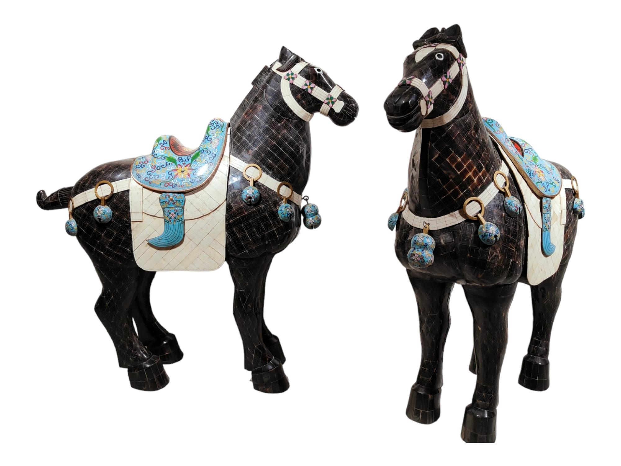 Important Pair of Horses from the Ching Dynasty For Sale 12