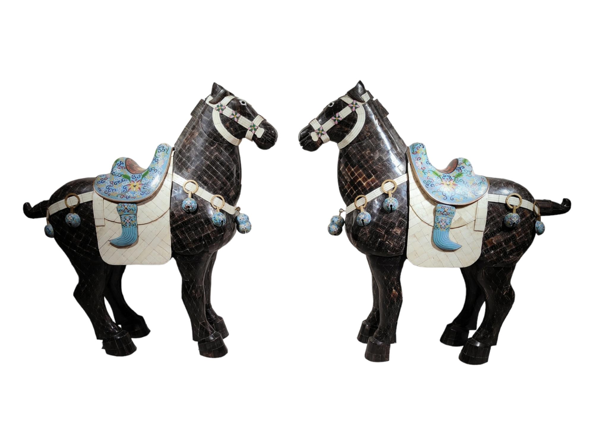 Important Pair of Horses from the Ching Dynasty For Sale 3