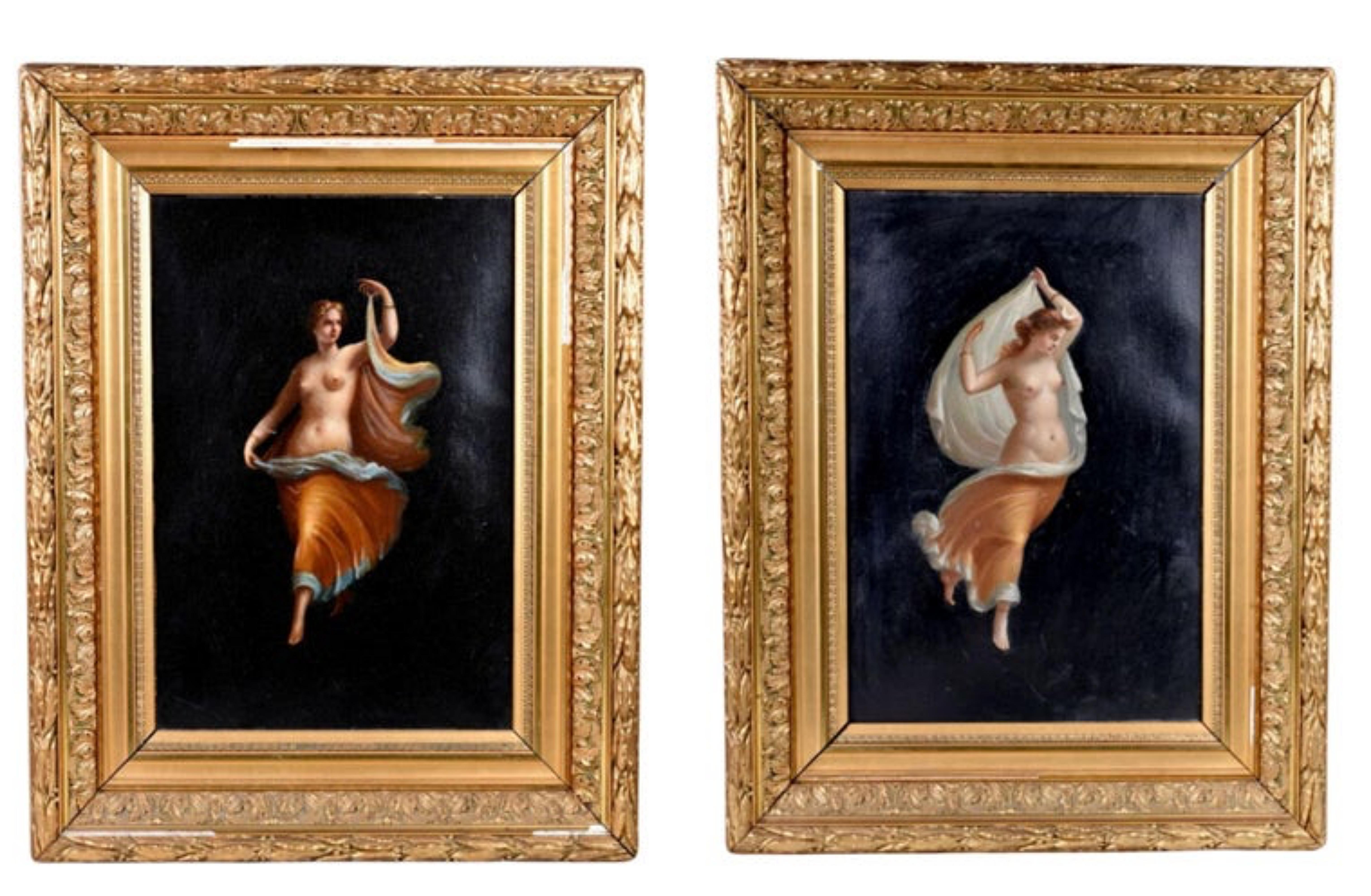 Important Pair of Italian School Paintings 