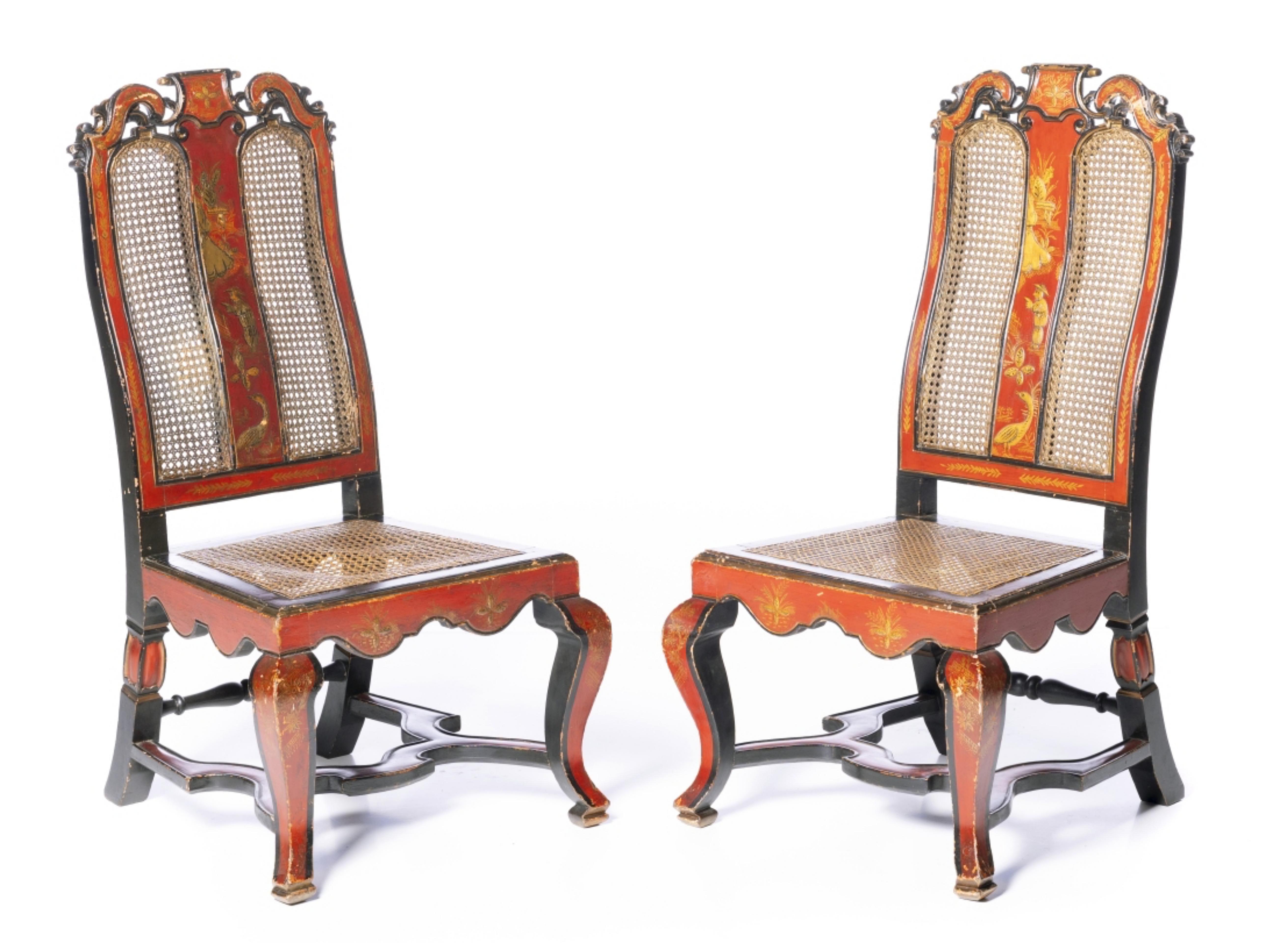 English IMPORTANT PAIR OF JORGE II CHAIRS  From the 18th century For Sale