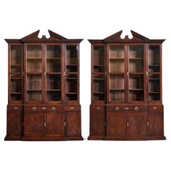 Paar Mahagoni-Bücherregale von John Belchier, Mitte des 18. Jahrhunderts