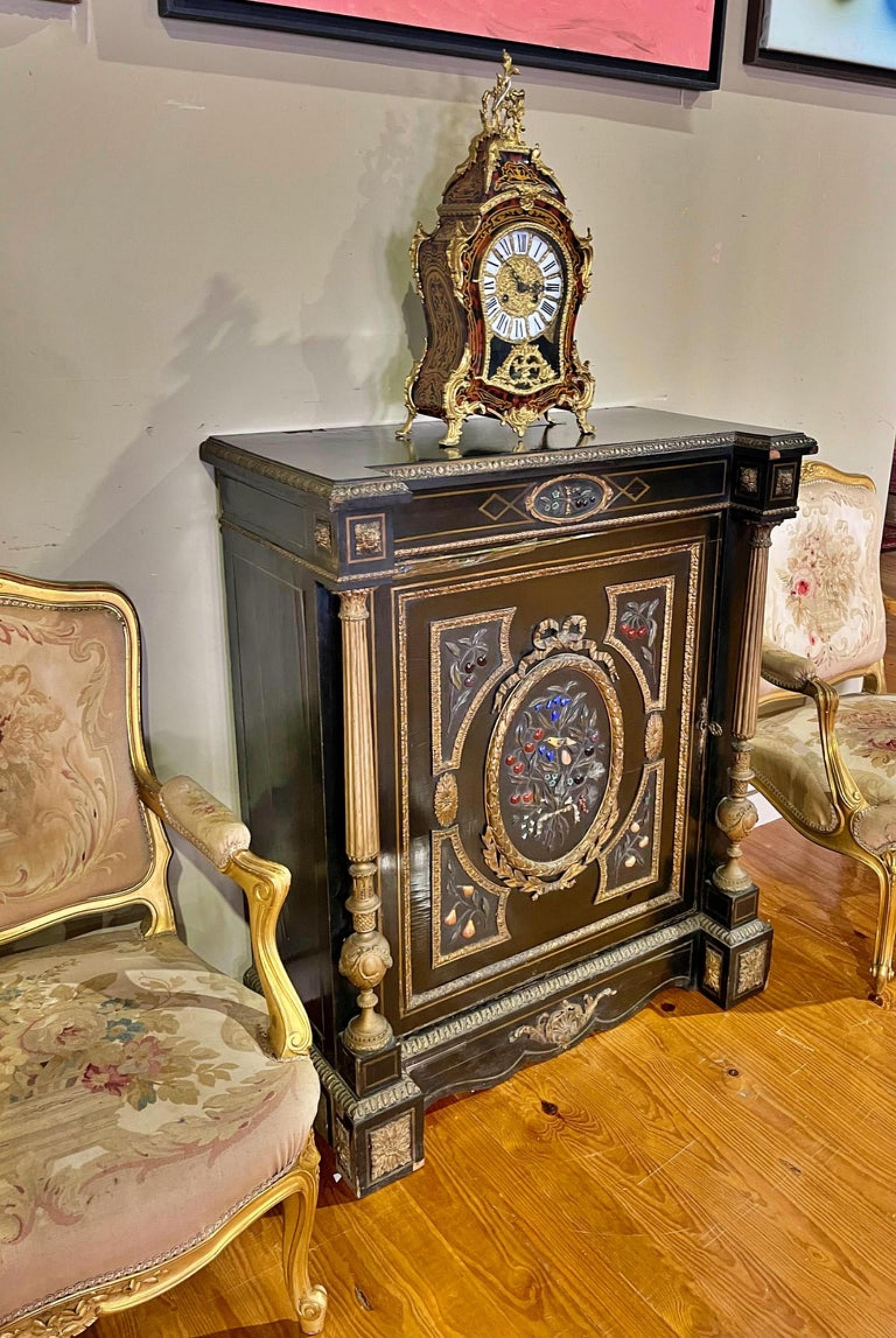 Baroque Important Pair of Napoleon III Cabinets French from the 19th Century For Sale