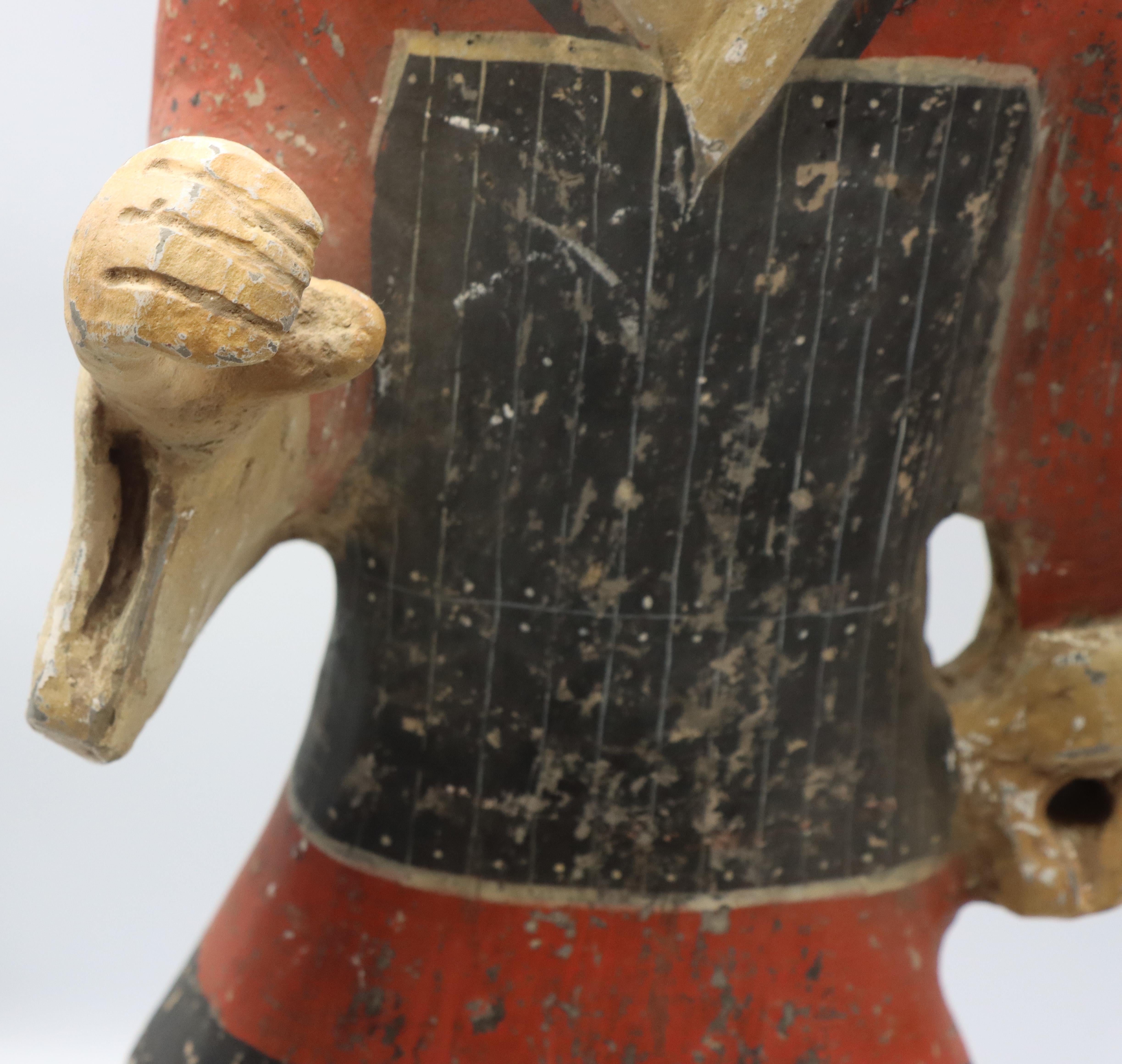Important Pair of Polychrome Han Warriors For Sale 1