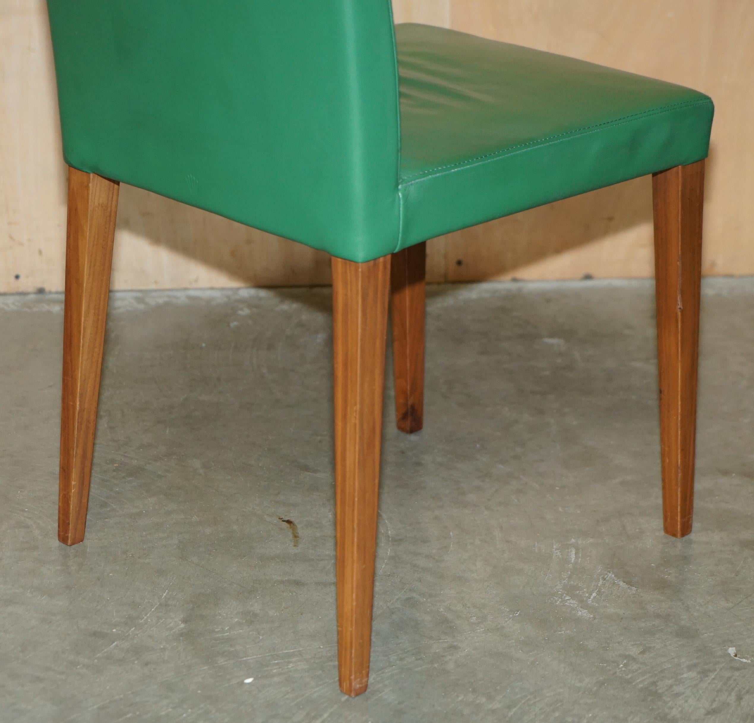 Wichtiges Paar SELTENE ORIGINAL ROLEX GRÜNE LEDER-BOUTIQUE DEALERS ARMCHAIRs 10