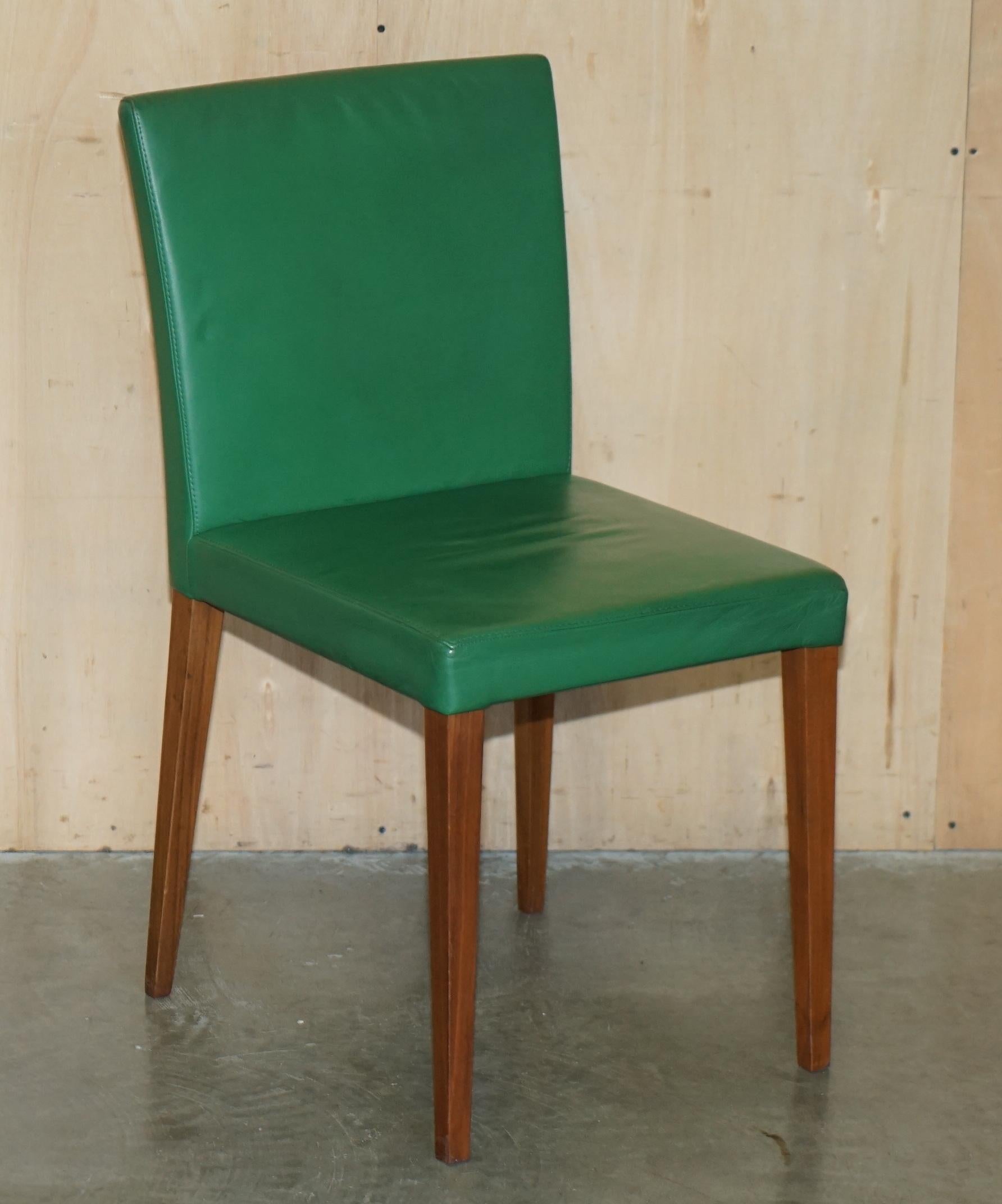 Wichtiges Paar SELTENE ORIGINAL ROLEX GRÜNE LEDER-BOUTIQUE DEALERS ARMCHAIRs (Art déco)