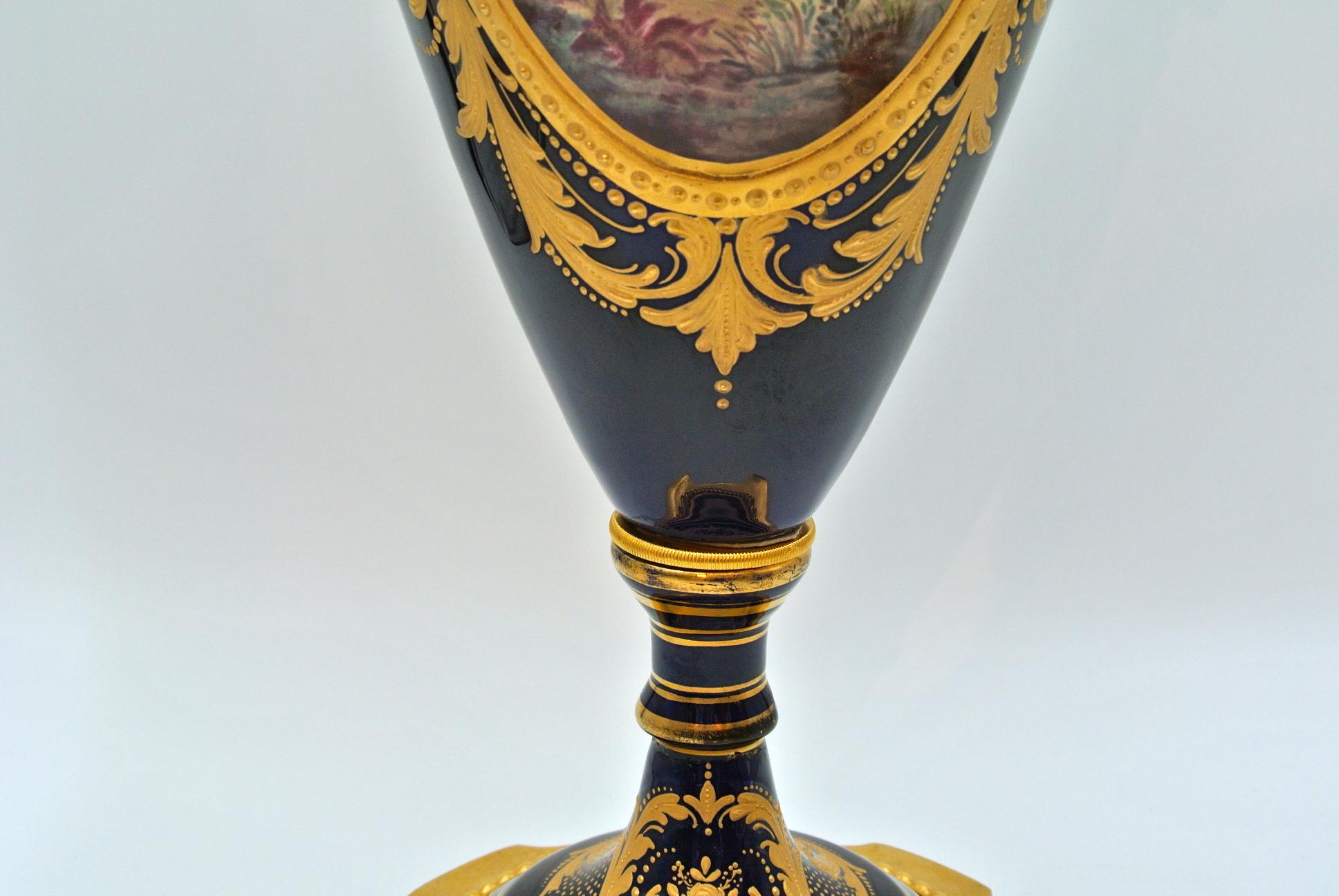 Important Pair of Vases in Sèvres Porcelain 14